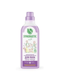 Средство для мытья пола Synergetic «Горная лаванда», биоразлагаемое, антибактериальное, 750 мл