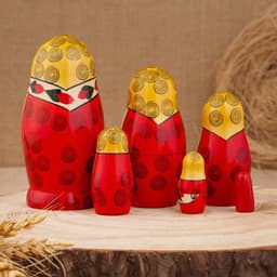 Матрёшка дерево «Семёновская», 6 кукольная, высшая категория