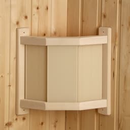 Абажур для бани и сауны «Фонарь», липа, 29.5×33.5×12.5 см, настенный, угловой, «Добропаровъ»