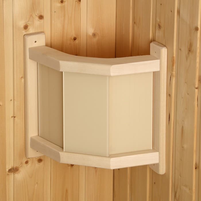 Абажур для бани и сауны «Фонарь», липа, 29.5×33.5×12.5 см, настенный, угловой, «Добропаровъ»