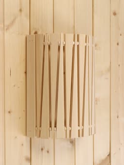 Абажур для бани и сауны «Треугольники», липа, 31×26.5×13 см, настенный, угловой, «Добропаровъ»