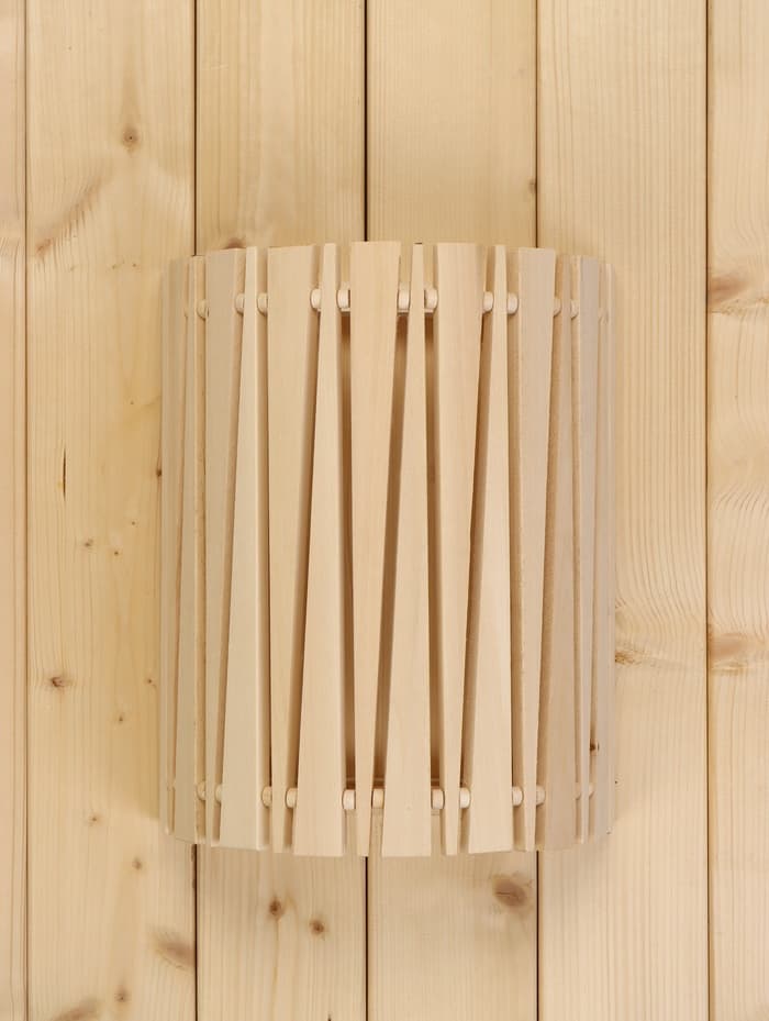 Абажур для бани и сауны «Треугольники», липа, 31×26.5×13 см, настенный, угловой, «Добропаровъ»