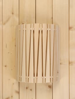 Абажур для бани и сауны «Треугольники», липа, 31×26.5×13 см, настенный, угловой, «Добропаровъ»