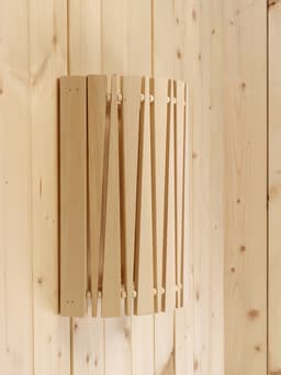 Абажур для бани и сауны «Треугольники», липа, 31×26.5×13 см, настенный, угловой, «Добропаровъ»