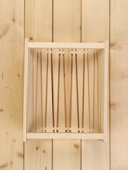 Абажур для бани и сауны «Треугольники», липа, 31×26.5×13 см, настенный, угловой, «Добропаровъ»