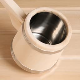 Ковш - черпак для бани и сауны «Емеля», 500 мл, липа, нержавеющая вставка, 52 см, «Добропаровъ»