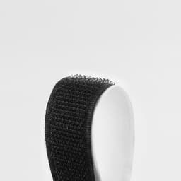 Липучка на клеевой основе, 20 мм, 100±5 см, чёрная