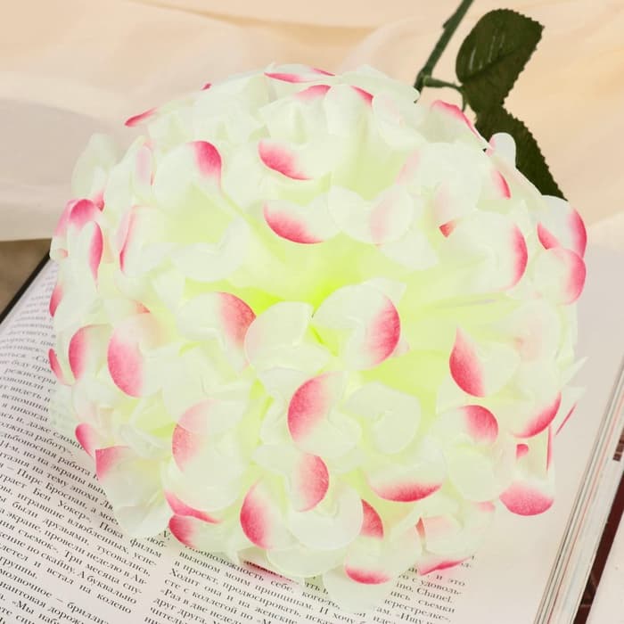 Цветы искусственные «Герань королевская», 16×60 см, жёлто-розовые