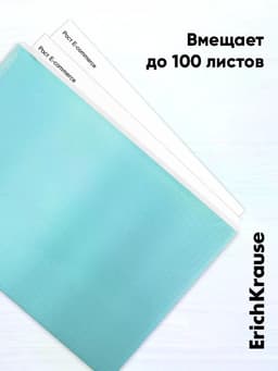 Папка-конверт на ZIP-молнии А4, 180 мкм, ErichKrause Fizzy Pastel, микс, до 100 листов