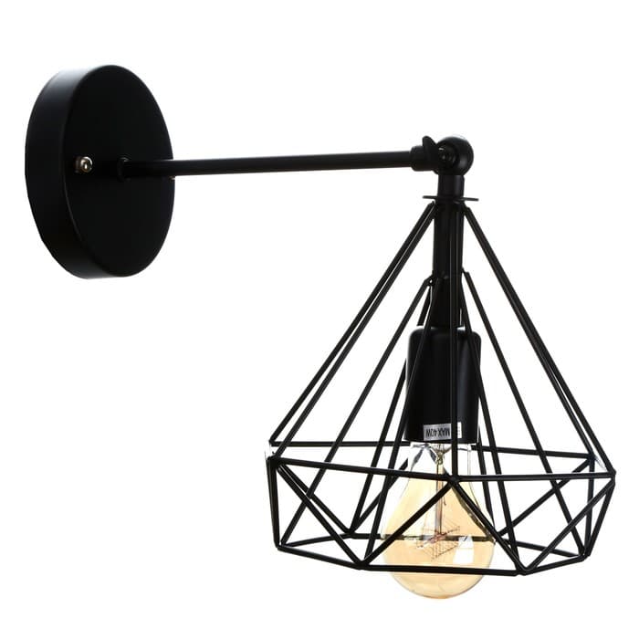 Бра «Блум» 1×40 Вт E27 черный 25×20×25 см