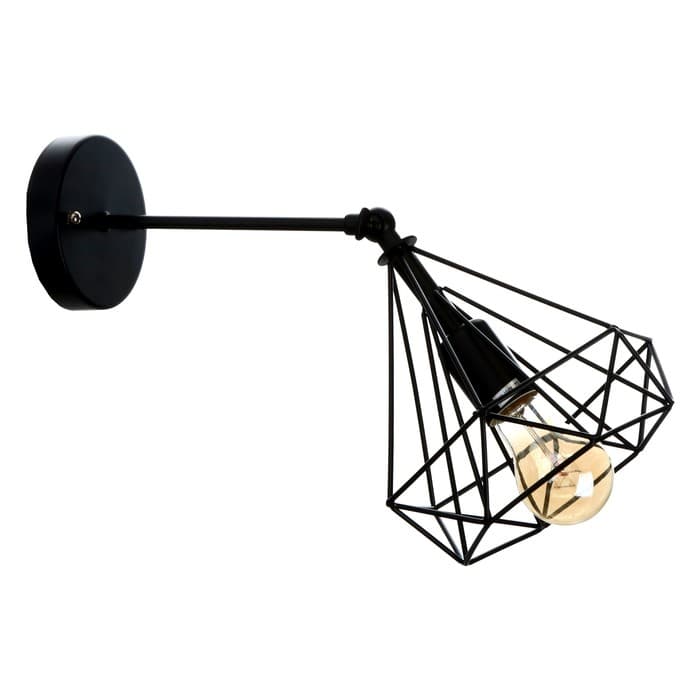 Бра «Блум» 1×40 Вт E27 черный 25×20×25 см