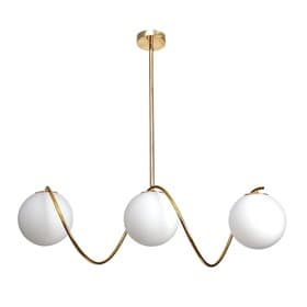 Люстра «Спираль» 3×40 Вт E27 золото 20×80×90 см BayerLux