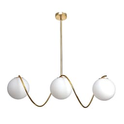 Люстра «Спираль» 3×40 Вт E27 золото 20×80×90 см BayerLux