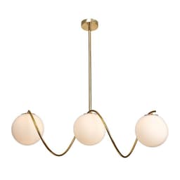 Люстра «Спираль» 3×40 Вт E27 золото 20×80×90 см BayerLux