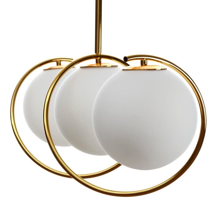 Люстра «Спираль» 3×40 Вт E27 золото 20×80×90 см BayerLux