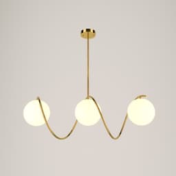 Люстра «Спираль» 3×40 Вт E27 золото 20×80×90 см BayerLux