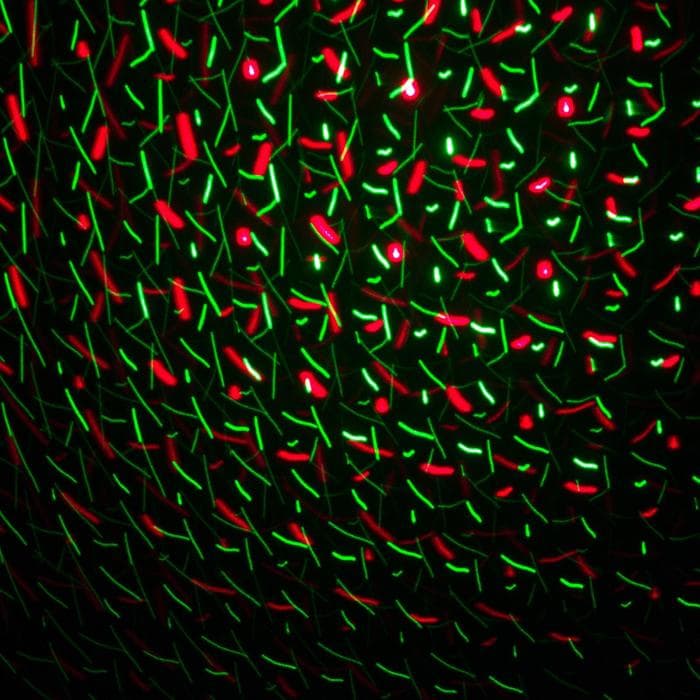 Световой прибор «Точки», IP65, пульт ДУ, свечение красное/зелёное, 12 В