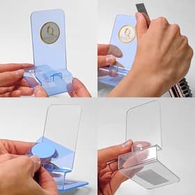 Тейбл тент А5, оргстекло 2 мм, 15×6.2×23 см