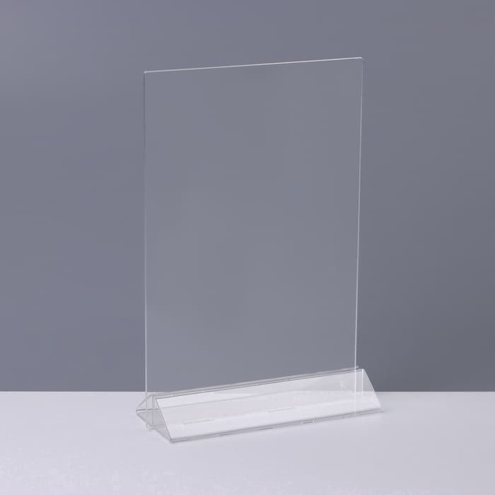 Тейбл тент А5, оргстекло 2 мм, 15×6.2×23 см