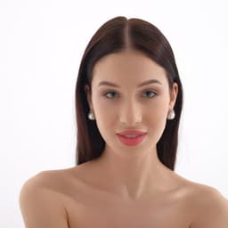 Серьги с жемчугом «Эдель» круг классика, цвет белый в серебре