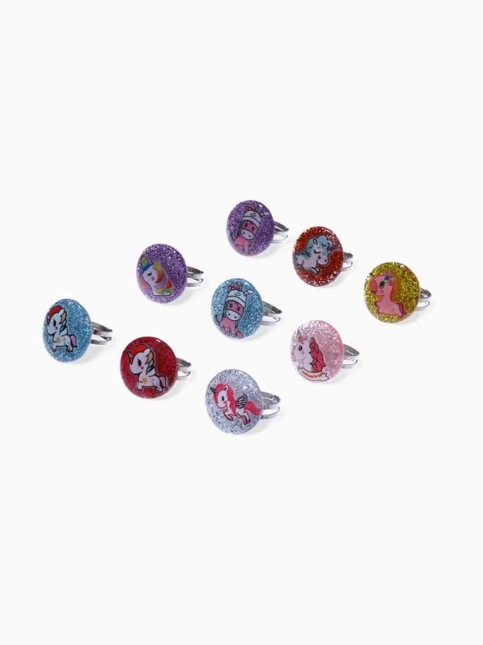 Кольцо «Выбражулька. Блестящие единороги», фасовка 100 шт. рисунок МИКС, цвет МИКС, безразмерное