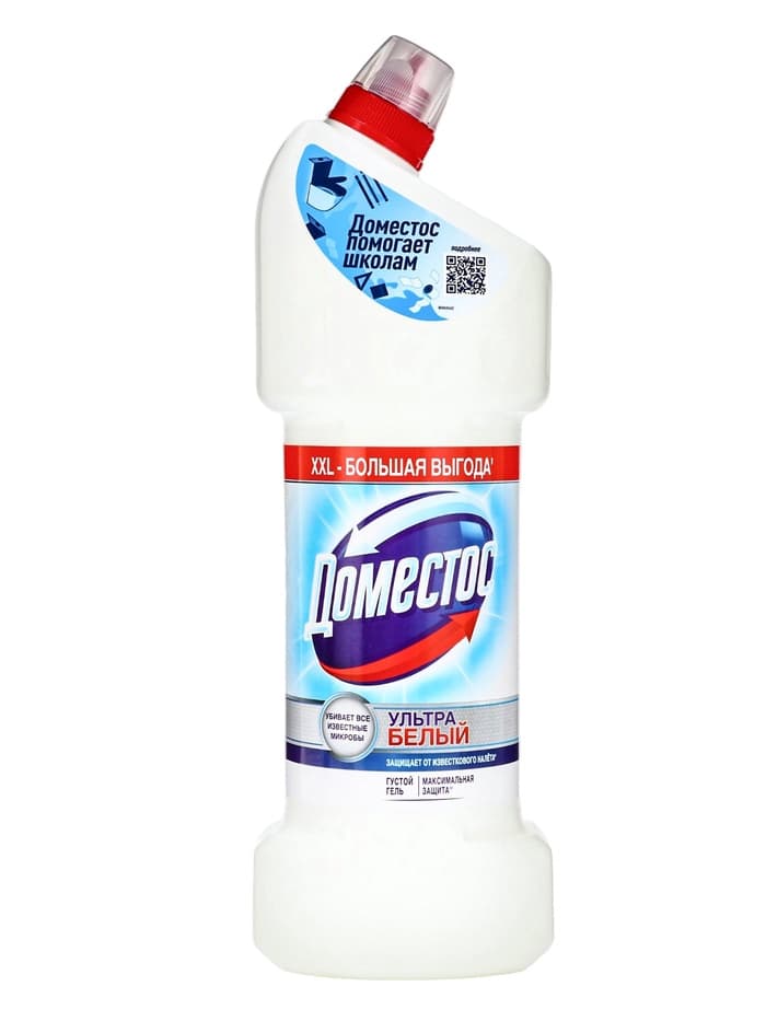 Чистящее средство для унитаза Domestos «Ультра белый», 1.5 л