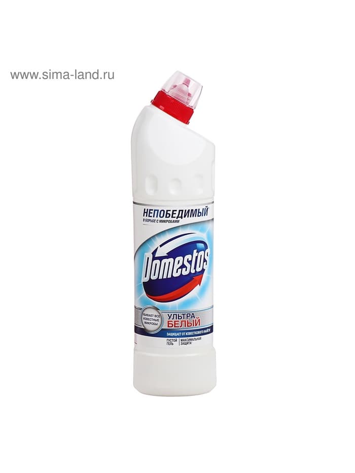 Чистящее средство Domestos «Ультра белый», гель, для унитаза, 750 мл