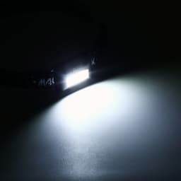 Фонарь налобный «Мастер К», MHB-W3D1, 3 Вт, 120 Лм, от батареек 3×AAA, чёрный