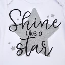 Набор Крошка Я: боди, юбка, повязка Shine, белый/серый, рост 86-92