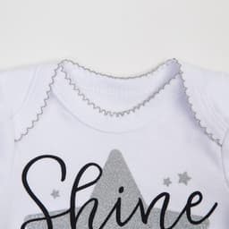 Набор Крошка Я: боди, юбка, повязка Shine, белый/серый, рост 86-92