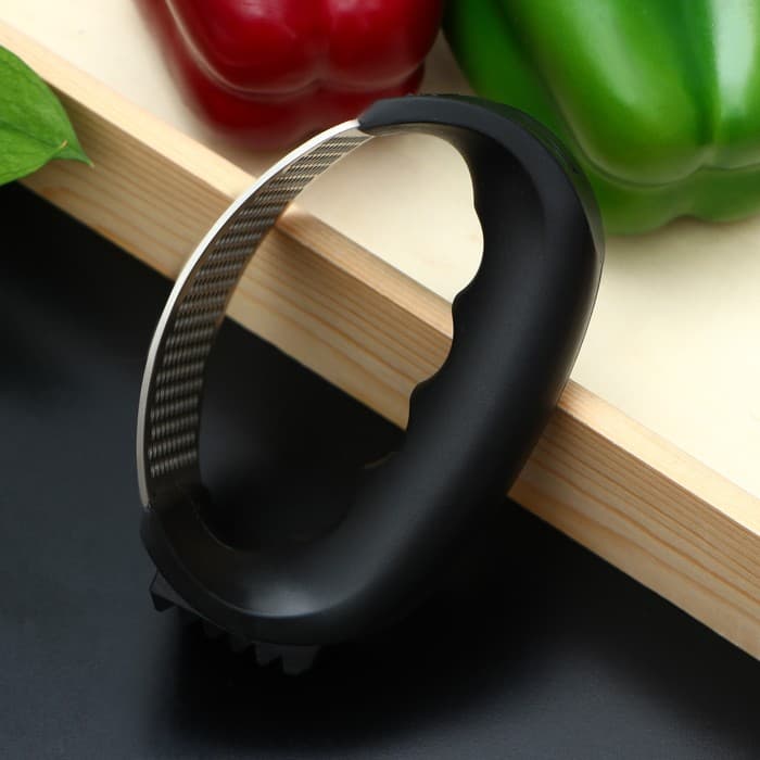 Пресс для чеснока Magistro «Велес», 11×7×5 см, чёрный