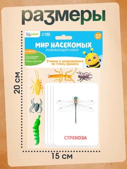 Развивающий набор с карточками «Мир насекомых», по методике Домана