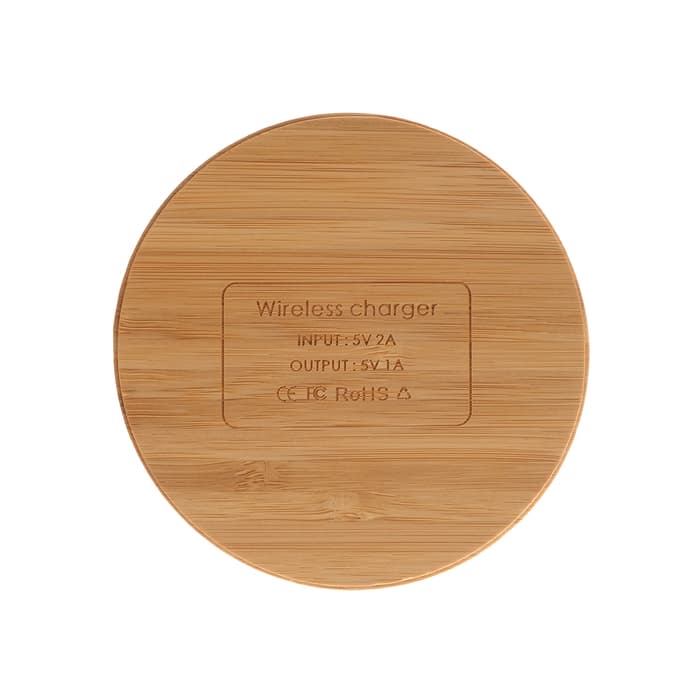 Беспроводное зарядное устройство Luazon LCC-76, 1 А, USB - microUSB, светло-коричневое