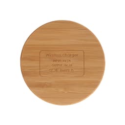 Беспроводное зарядное устройство Luazon LCC-76, 1 А, USB - microUSB, светло-коричневое