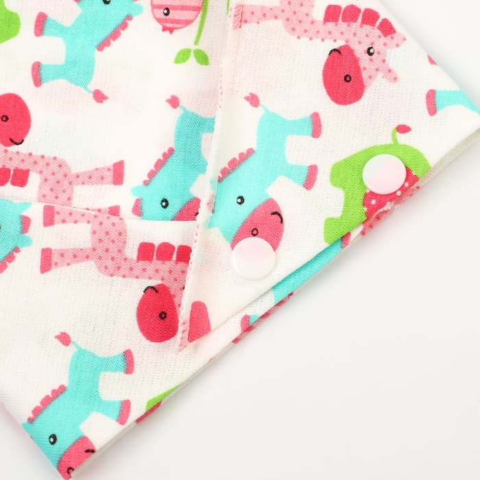 Нагрудник-бандана/слюнявчик для кормления Крошка Я, непромокаемый, с прорезывателем, на кнопке, розовый, МИКС