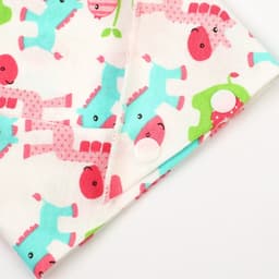 Нагрудник-бандана/слюнявчик для кормления Крошка Я, непромокаемый, с прорезывателем, на кнопке, розовый, МИКС