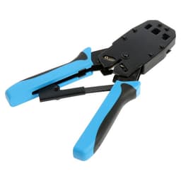 Кримпер ТУНДРА, для обжима клемм RJ-45 8P, RJ-12 6P, RJ-10 4P, вертикальный обжим