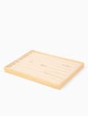 Подставка для украшений QF, 7 полос, 35×24×3 см, бежевая