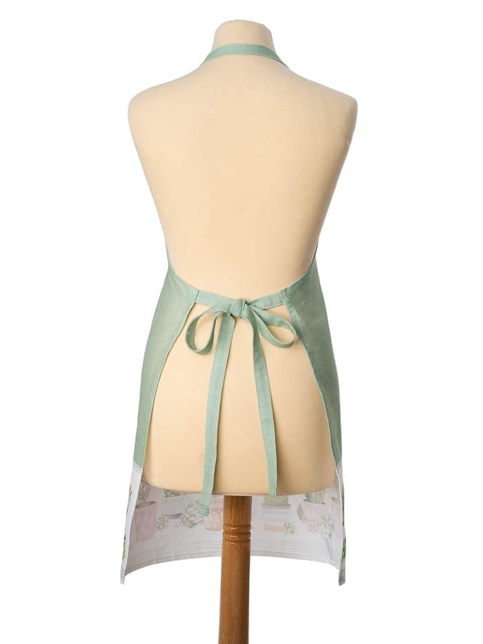 Фартук кухонный «Этель. Кактусы» 70×60 см, 100% хлопок, рогожка 160 г/м²