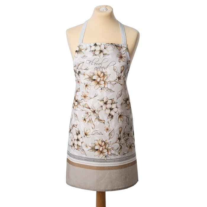 Фартук кухонный «Этель» Floral mood, 70×60 см, 100% хлопок, репс 210 г/м²