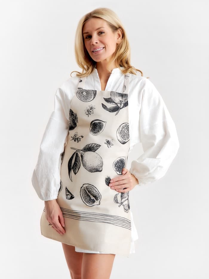 Фартук кухонный «Этель» Healthy life, 60×65 см, 100% хлопок, репс 210 г/м²