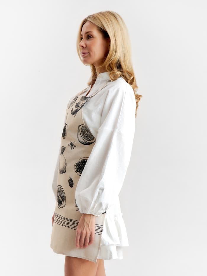 Фартук кухонный «Этель» Healthy life, 60×65 см, 100% хлопок, репс 210 г/м²