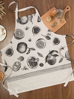 Фартук кухонный «Этель» Healthy life, 60×65 см, 100% хлопок, репс 210 г/м²