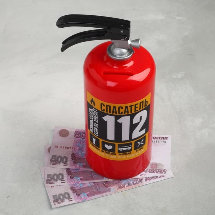 Копилка «Спасатель», 20.5×9.5×8 см