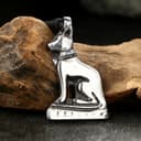 Амулет-брелок, тотем «Бастет», №08, металлический, серебристый