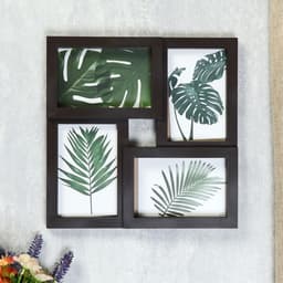 Фоторамка - коллаж на 4 фото «Прелесть», венге, (пластиковый экран)