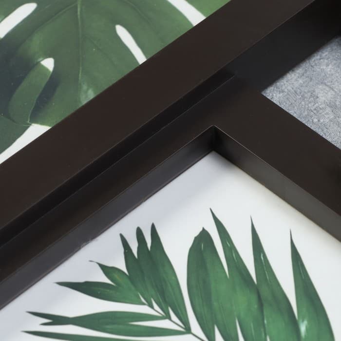 Фоторамка - коллаж на 4 фото «Прелесть», венге, (пластиковый экран)