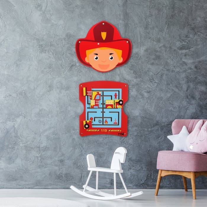 Бизиборд из составных частей «Профессии» на стену 3 шт., 58×107 см