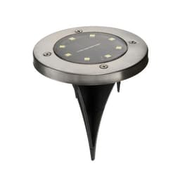 Садовый светильник, уличный, на солнечной батарее, 8 LED, свечение белое