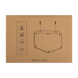 Садовый светильник, уличный, на солнечной батарее с датчиком движения, накладной, 100 LED, свечение белое